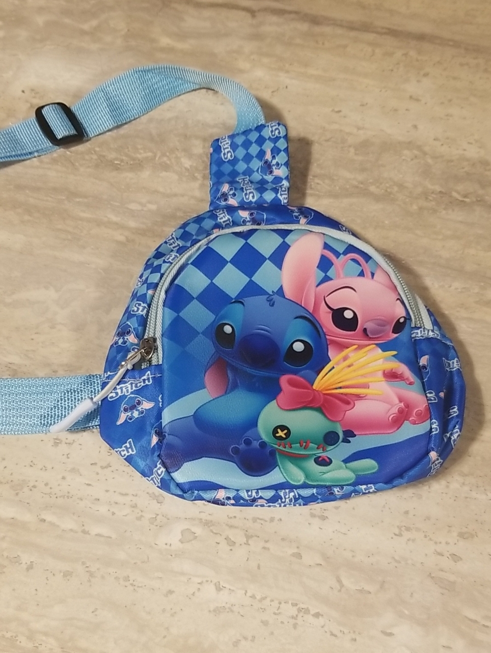 Stitch Inspired Kids Adjustable Cross Body Bag
